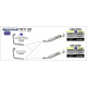 Ligne au détail Arrow Compétition Yamaha YZF 125 R 08-18 - Silencieux Street Thunder Alu Noir - Embout Inox - 51503AON