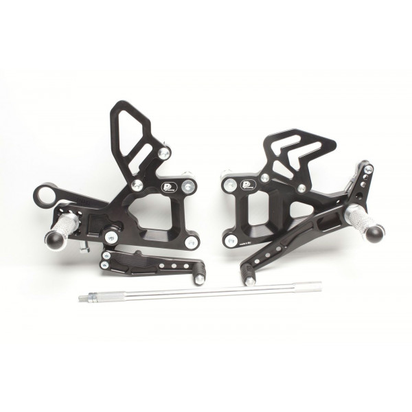 Commandes reculées PP Tuning Triumph 675 et Daytona 675 675-R et Street Triple 675-R 13-16