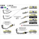 Ligne complète Arrow Compétition BMW S1000 RR 09-14 - Ligne complète compétition evo Works Inox - Embout Carbone et DB-Kille