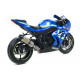 Ligne complète compétition Suzuki GSXR 1000 17-18 - Ligne Complète Compétition Race-Tech Inox - Embout Carbone - 71160CKZ 