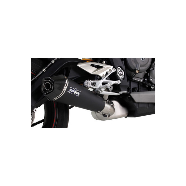 Silencieux Hypercone Remus Triumph Street Triple 765 S-R-RS 17-21 Inox noir homologué