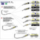 Echappement au détail Arrow Compétition Yamaha R3 15-18 Silencieux Pro-Race Chromé noir - Embout inox - 71831PRN