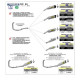 Ligne complète et au détail Arrow Yamaha R3 19-20 Silencieux Pro-Race Nichrom Noir Embout inox - 71894PRN