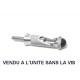 Repose pieds PP Tuning 80mm (pour vis qui rentre à l'intérieur)