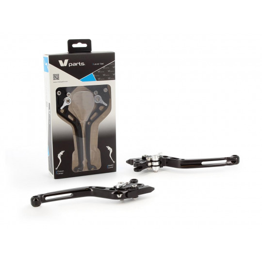 Kit Levier de frein et d'embrayage fixes V-Parts taillés masse - Kawasaki Z 800 13-18