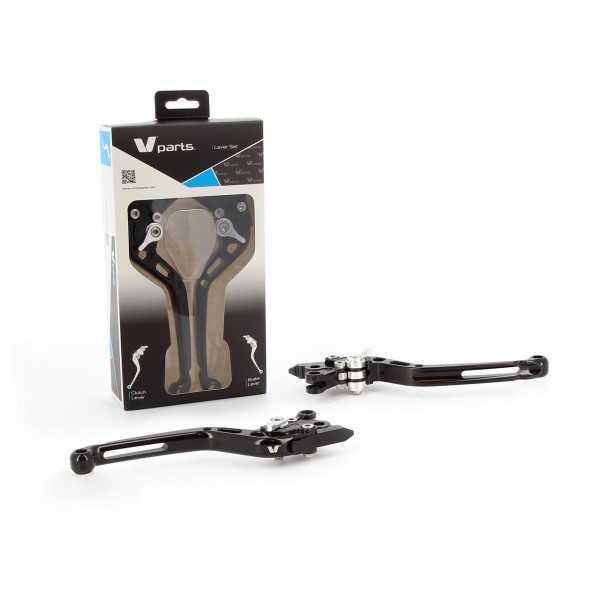 Kit Leviers de frein et d'embrayage fixes V-Parts taillés masse - Aprilia RSV4 et Factory 09-17