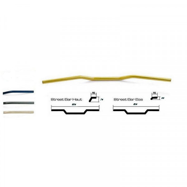 Guidon Street Bar bas diamètre 22.2 mm LSL