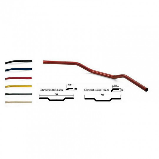 Guidon haut Street Bike diamètre 22mm LSL
