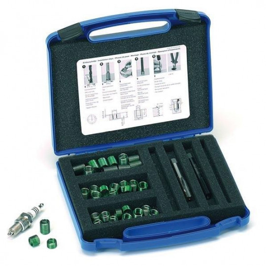 Coffret de réparation filetage HeliCoil pour bougies