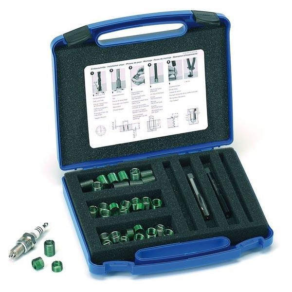 Coffret de réparation filetage HeliCoil pour bougies