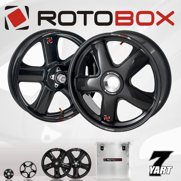 Paire de Jantes carbone BOOST super légère Rotobox - BMW S1000 R finiton brillante 10-18