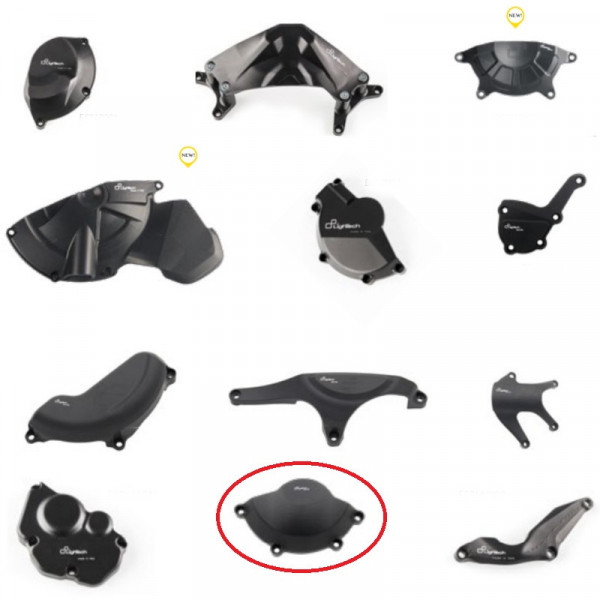 Protection moteur Lightech en alu taillé masse - Kawasaki ZX10R 11-19 Alternateur