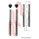Cartouches de fourche Ohlins FSK - Kawasaki Z 400 19-20