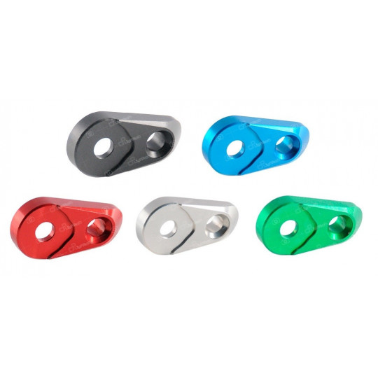 Pièce de rechange commandes reculées Lightech - Support repose pied droite ou gauche - noir - FTR704NER