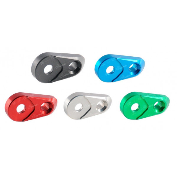 Pièce de rechange commandes reculées Lightech - Support repose pied droite ou gauche - noir - FTR704NER