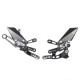 Commandes reculées Lightech - Aprilia RSV4 1000 RF-RR 19-20 Standards reposes pieds fixes - 