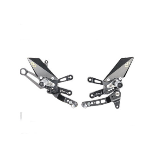 Commandes reculées Lightech - Aprilia RSV4 1000 RF-RR 19-20 Inversées reposes pieds fixes - 