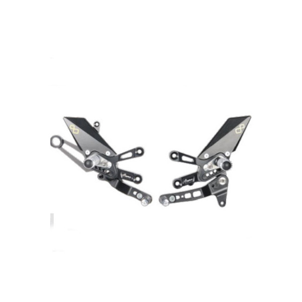 Commandes reculées Lightech - Aprilia RSV4 1000 RF-RR 19-20 Inversées reposes pieds fixes - 