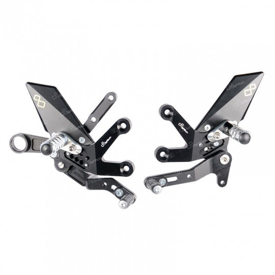 Commandes reculées Lightech Suzuki GSXS 1000 15-18 Repose pied fixe