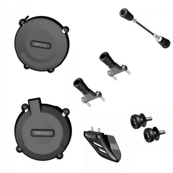 Protection GB Racing KTM Kit complet avec tampons 950-990 SUPERDUKE Supermoto 05-14