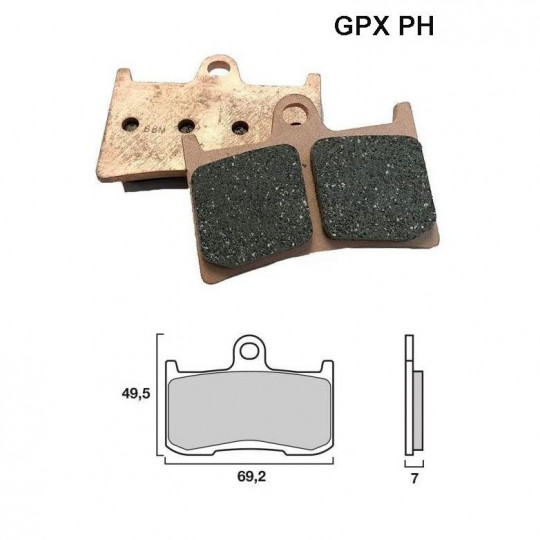 Plaquettes de frein avant Racing compétition GPXPH Kawasaki Z 900 17-21