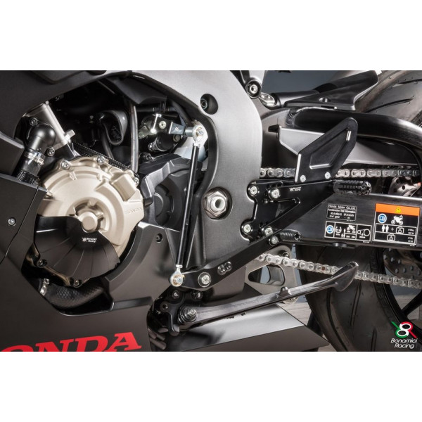 Commandes reculées Bonamici Honda CBR 1000 RR FIREBLADE 17-18 vitesses standards et inversées (sélecteur inclus)