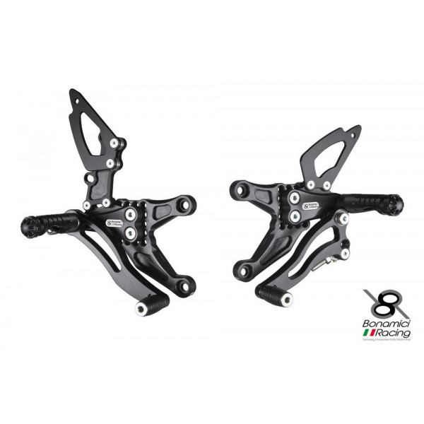 Commandes reculées Bonamici Kawasaki ZX6R et ZX6R 636 - RR - ABS 09-17