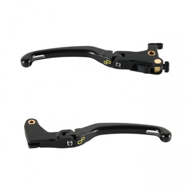 Kit leviers de frein embrayage repliables (flip up) Lightech - Aprilia RSV4 09-20