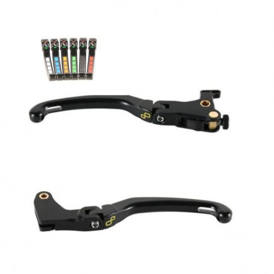 Kit Levier de frein embrayage repliables Alien (flip up) Lightech - Yamaha T-MAX 50053050 08-20