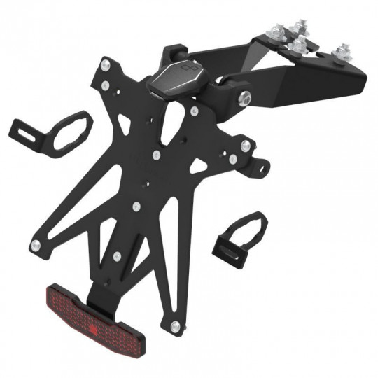 Support de plaque réglable Lightech Kawasaki - Kawasaki NINJA 250 / NINJA 400 / Z 400 17-20 (avec éclairage de plaque)