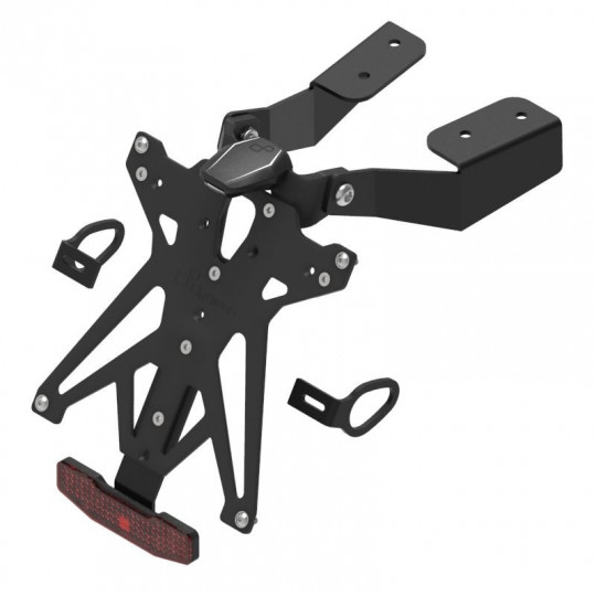 Support de plaque réglable Lightech Yamaha Yamaha T - MAX 530 - 560 17-20 (avec éclairage de plaque)