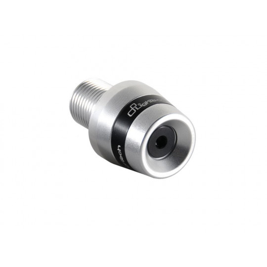 Embouts de guidon anodisés adaptables Lightech - Embouts universels Alu Series bague noire