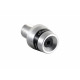 Embouts de guidon anodisés adaptables Lightech - Embouts universels Alu Series bague noire