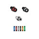 Embouts de guidon Black & White et Devil Series pour guidon d'origine Lightech - Honda tous modèles