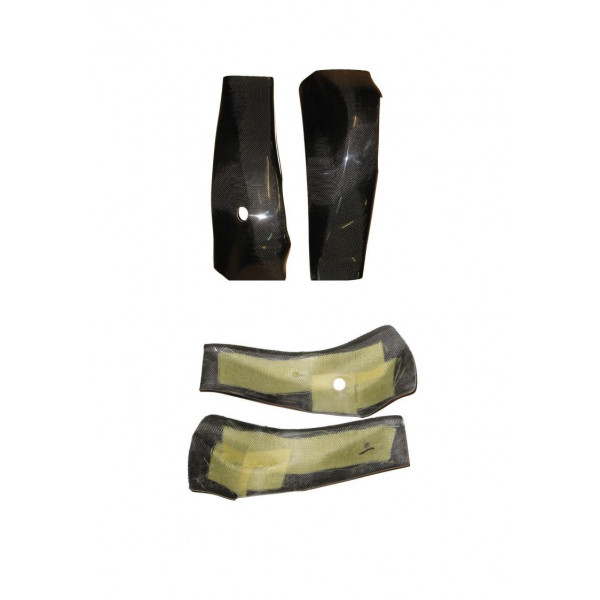 Protections de cadre carbone avec ouverture support d'amortisseur Access Composites Kawasaki ZX6R 2003-2004 