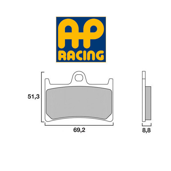 Plaquettes de frein avant racing CRR AP Racing MT09 et SP - TRACER et GT - XSR 900 13-21