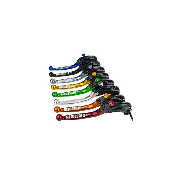 Accessoire pour maitre cylindre Accossato - Levier d'embrayage repliable court (15 cm) et noir