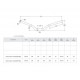 Guidon aluminium CNC Kawasaki Z 900 - Guidon section variable ø 22 / 28,6 - hauteur 115 mm