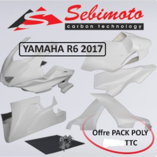 Pack carénage poly piste Sebimoto Yamaha R6 17-25