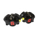 Etriers monobloc Accossato - Anodisation dure, taillé masse RADIAL MOTO 3 - 2 pistons titane ø34 - Entraxe 60 - Offset 30