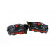 Etriers monobloc Accossato - Anodisation noire, forgé - 2 2 pistons alu - ø pistons 38 34 - Entraxe 100 - Offset 30