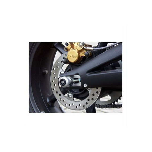 Protections bras oscillant LSL Crash Balls roue arrière Triumph Daytona 675 06-12 Rouge