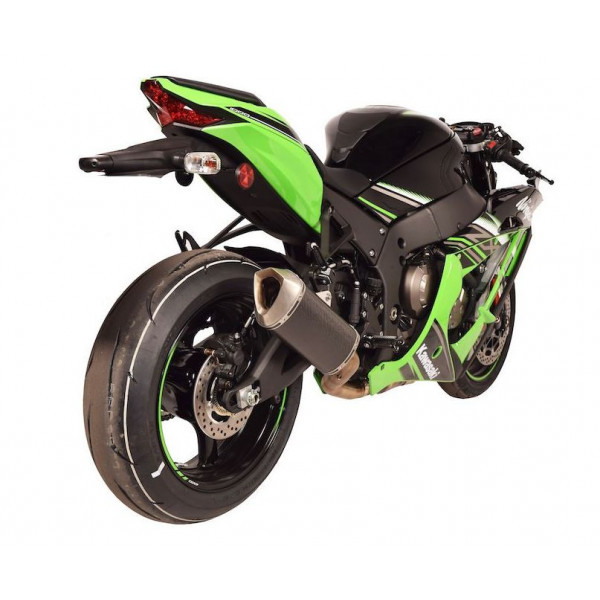 Echappement au détail SPARK Kawasaki ZX10R 16-18 Demi-ligne : Modèle Force raccord titane silencieux 102DB