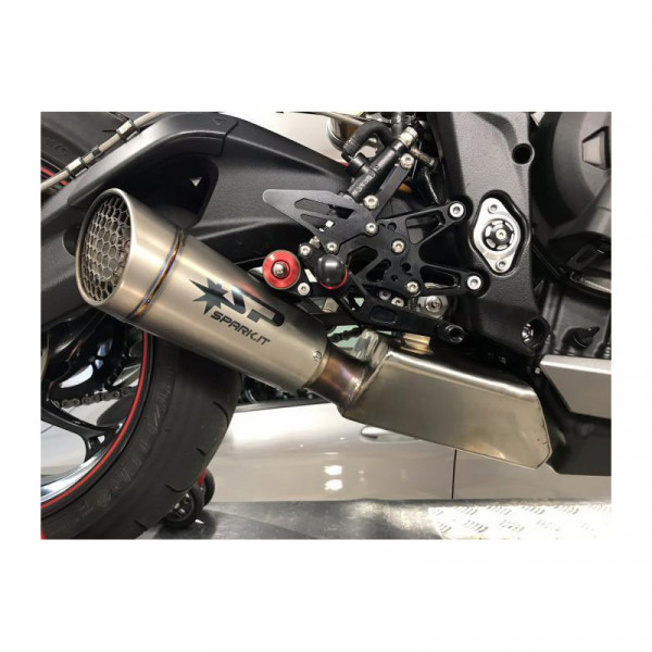 Demi ligne catalysée SPARK Triumph Street Triple 765 S-R-RS 17-21 Silencieux Titane homologué catalysé