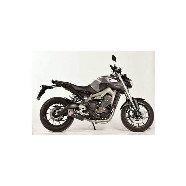 Ligne complète Racing Spark Yamaha  MT09 14-20 collecteur catalysé Inox - silencieux Force finition carbone - montage origine 