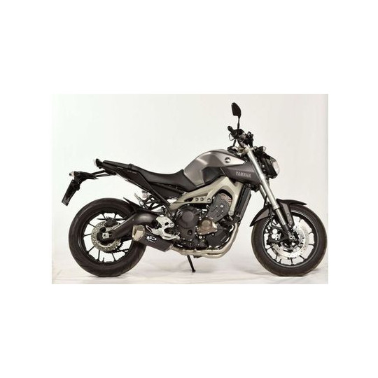 Ligne complète Racing Spark Yamaha  MT09 14-20 collecteur catalysé Inox - silencieux Force finition Dark style - montage origine