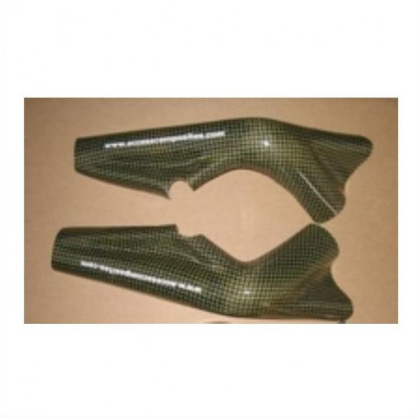 Protection courtes cadre carbone-kevlar Access Composites Triumph Daytona 675 et R 2006-2012