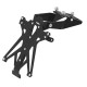 Support de plaque réglable Lightech - Honda CBR650F 14-18 / CB650F 14-19 (sans éclairage de plaque)