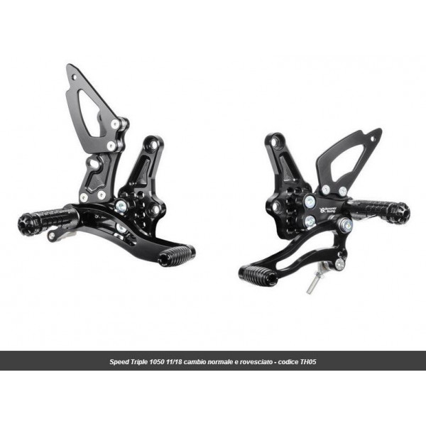 Commandes reculées Bonamici Triumph Speed Triple 1050 et R 11-18