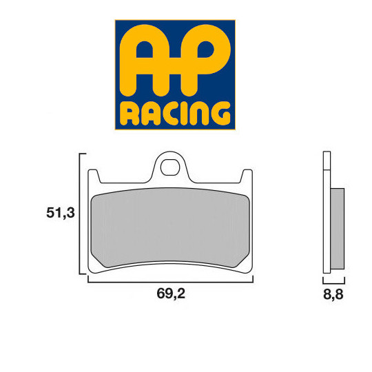 Plaquettes de frein avant Endurance TRR AP Racing Yamaha MT09 et SP - TRACER et GT - XSR 900 13-21